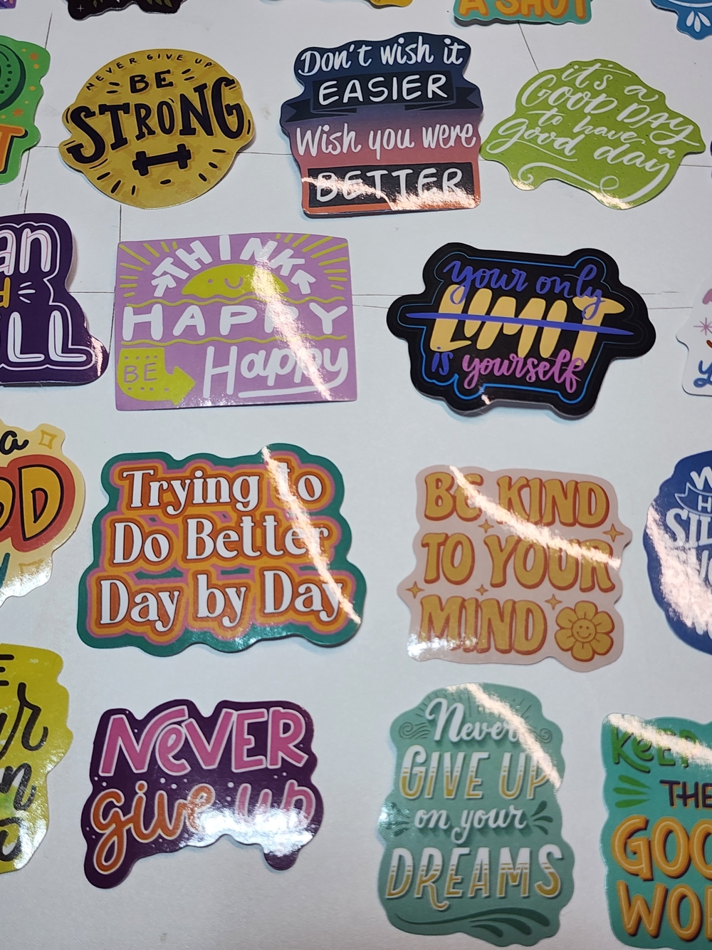 50 Inspirational Quote Sticker Assortment - Picture 3 of 9